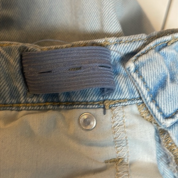 2 Pairs Girls Old Navy Adjustable Baggy Flare Baggy Wide Leg Button Jeans Size 8 - Picture 12 of 13